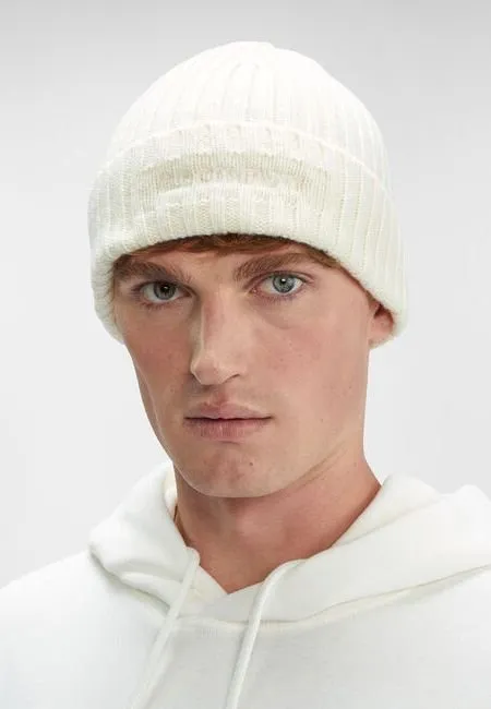 C.P. Company Lambswool Logo Beanie