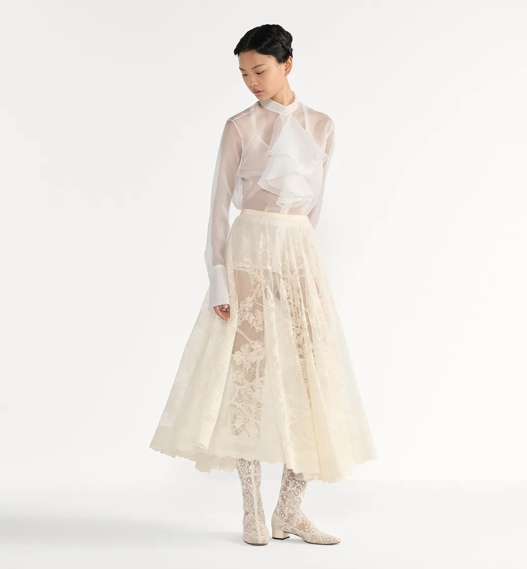 Mid-Length Flared Skirt