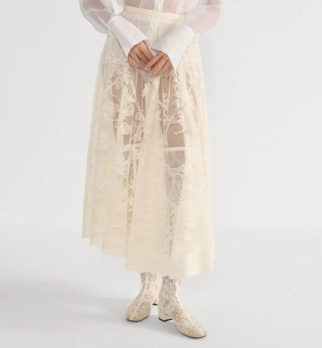 Mid-Length Flared Skirt