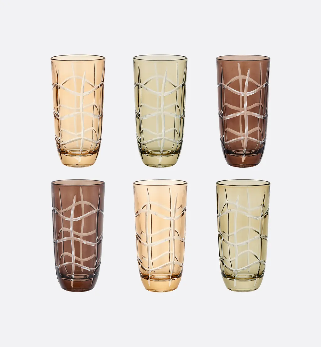 Set Of Six Cocktail Glasses