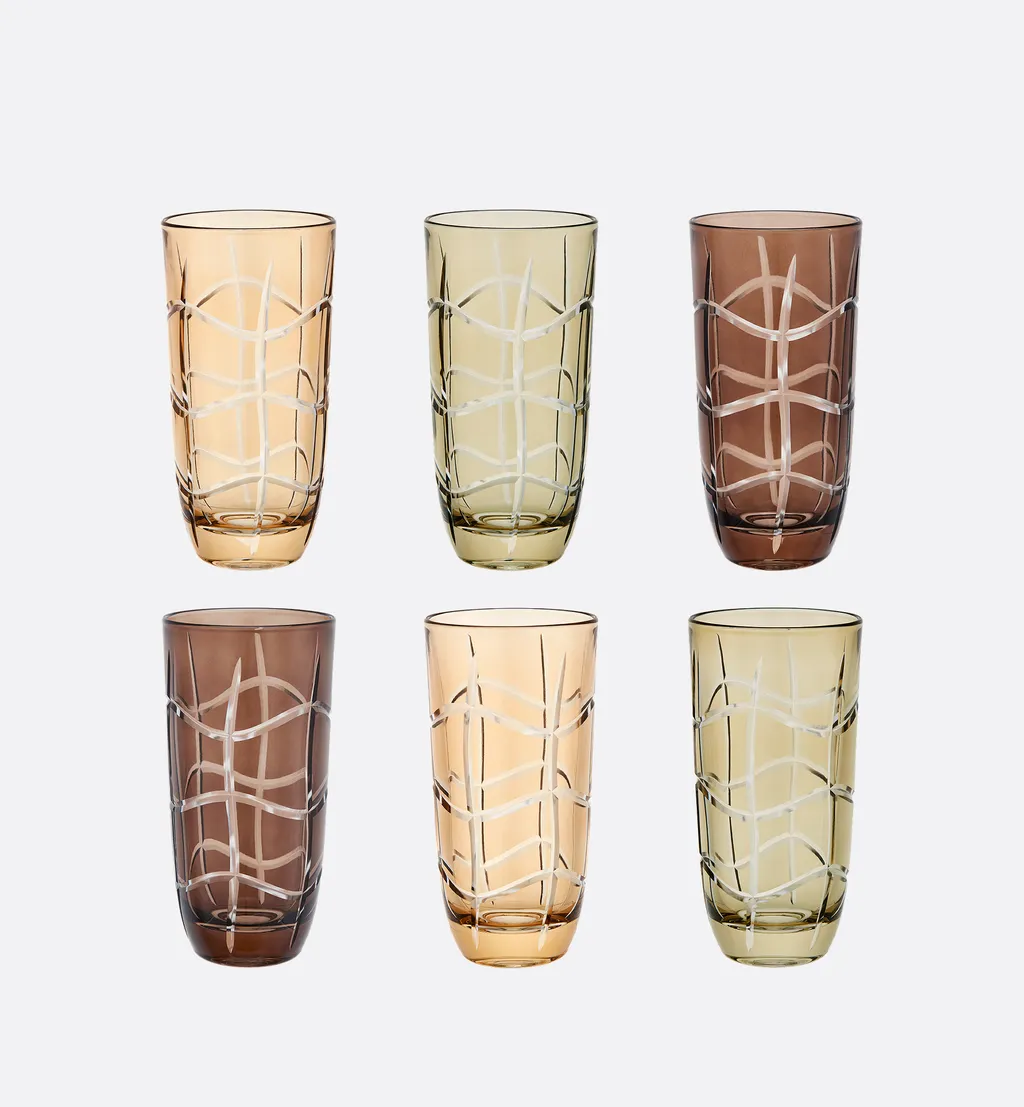 Set Of Six Cocktail Glasses