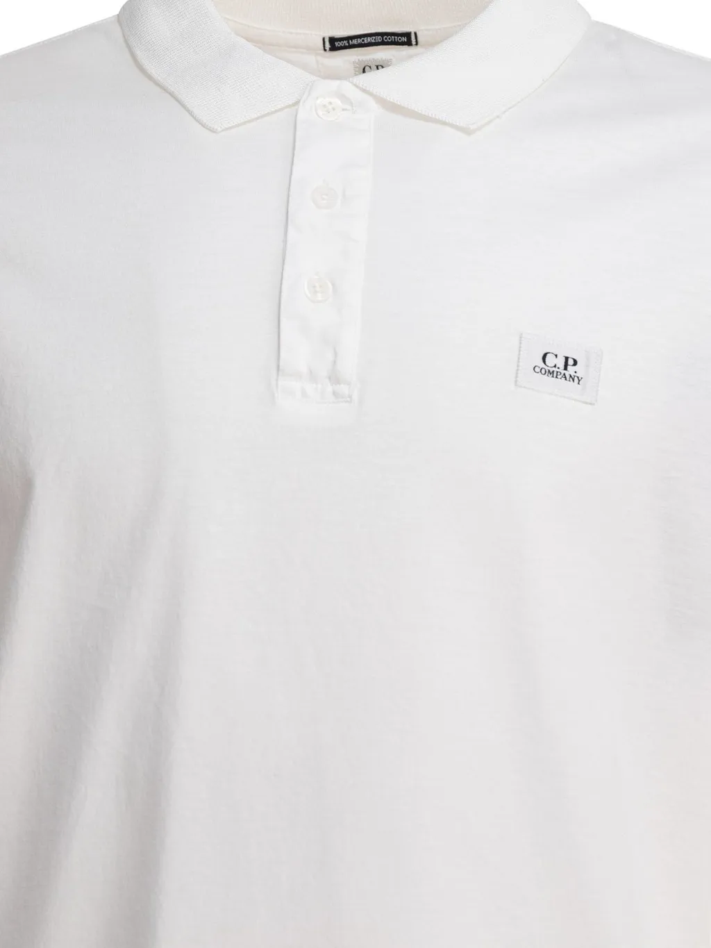 C.P. Company Logo Detailed Short-Sleeved Polo Shirt