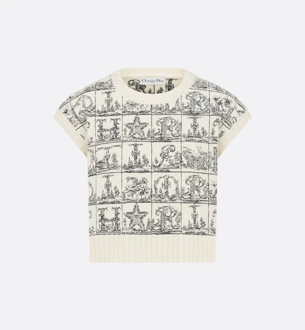 Embroidered Sweater Vest