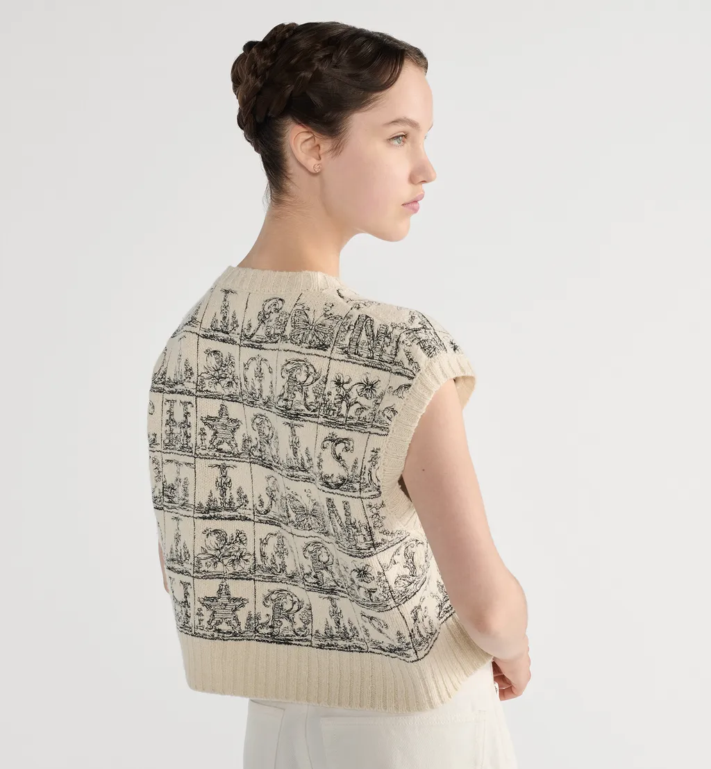Embroidered Sweater Vest