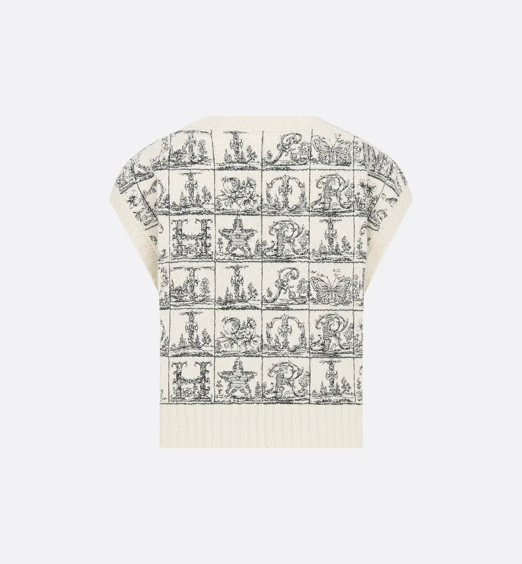 Embroidered Sweater Vest