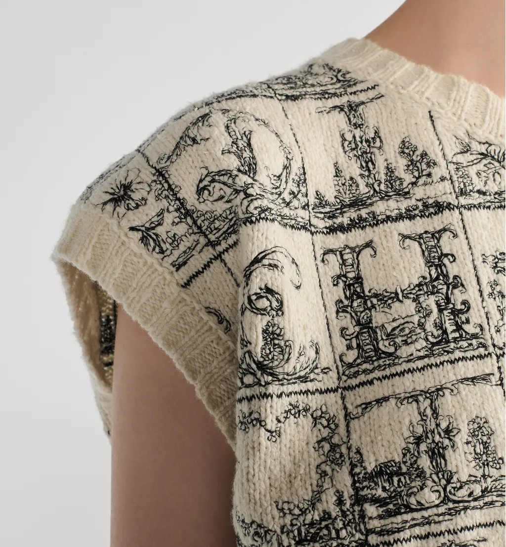 Embroidered Sweater Vest