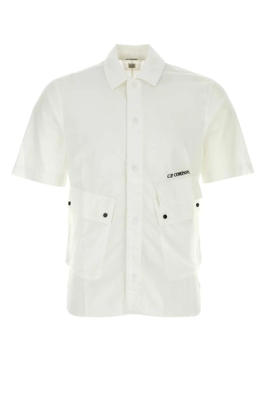 C.P. Company Logo Embroidered Short Sleeved Shirt