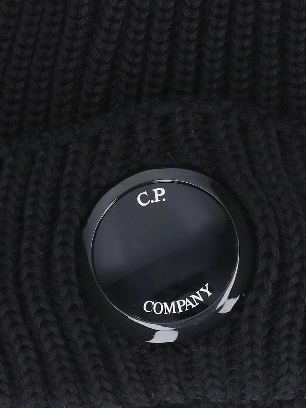 C.P. Company Lens Detailed Turn-Up Hem Beanie
