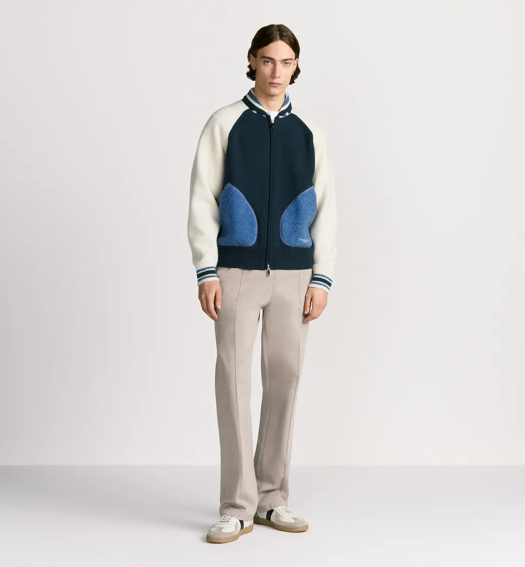 Christian Dior Couture Lily Of The Valley Varsity Cardigan