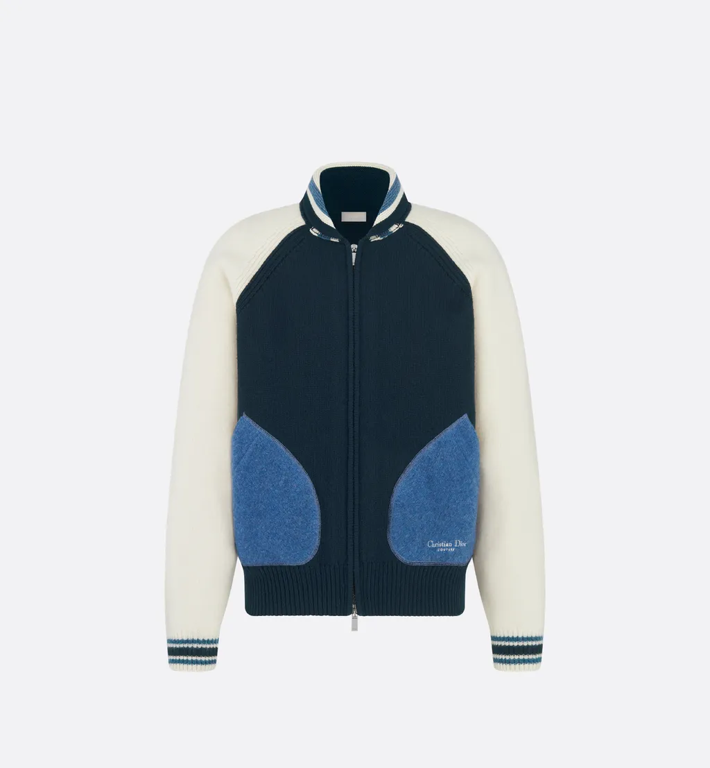 Christian Dior Couture Lily Of The Valley Varsity Cardigan