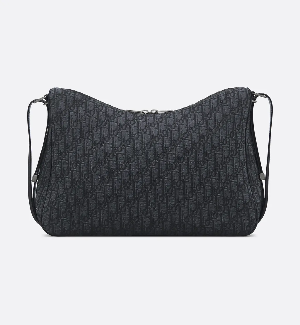 Large Dior Slider Zipped Hobo Bag