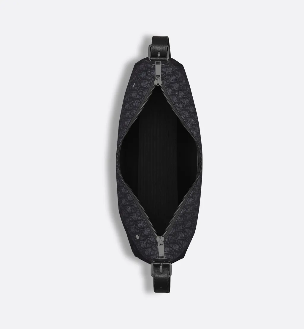 Large Dior Slider Zipped Hobo Bag