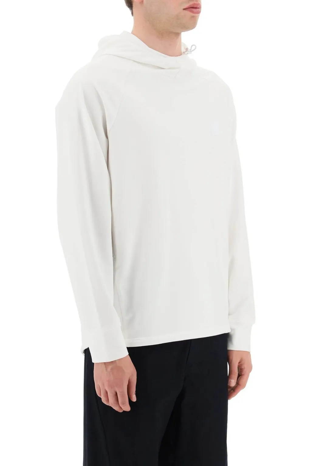C.P. Company Logo Patch High Neck Hoodie