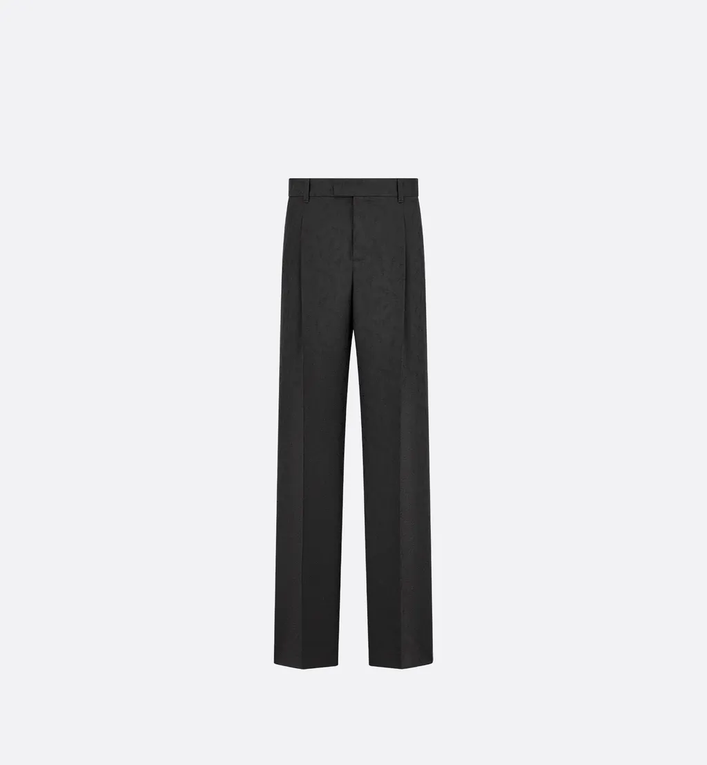 Loose-Fit Pants With Jacquard Lily Of The Valley