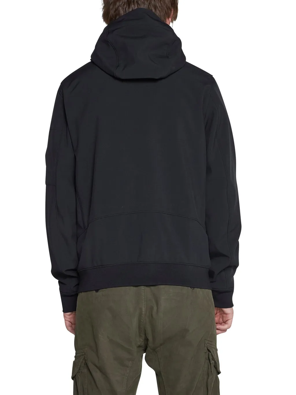 C.P. Company Logo-Plaque Hooded Jacket