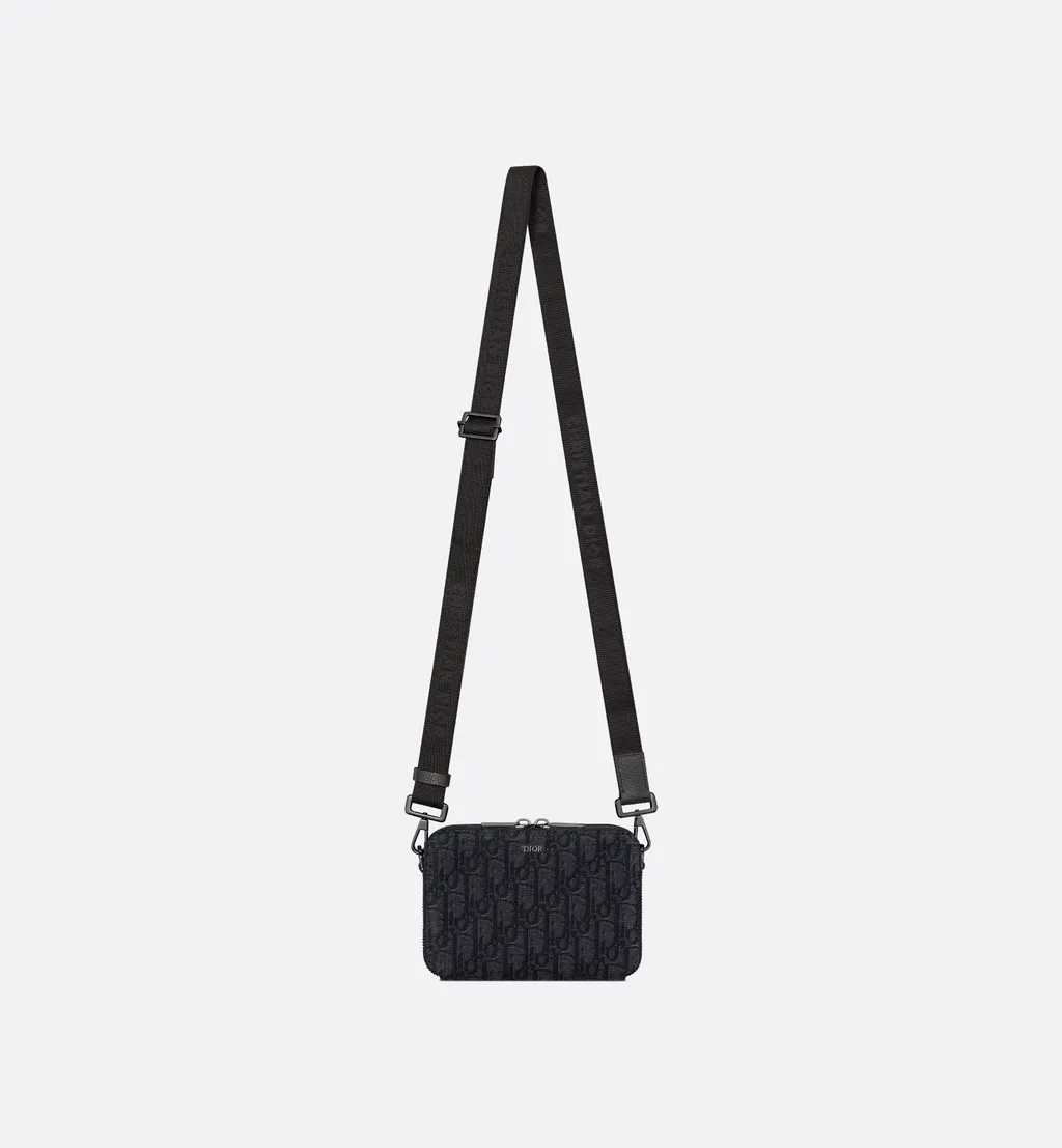 Zipped Pouch With Strap