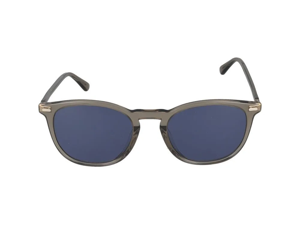 Calvin Klein Round-Frame Logo Print Sunglasses