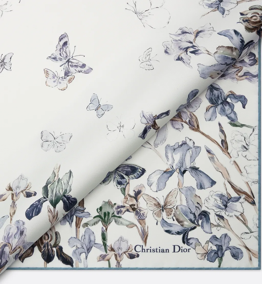 Butterflies & Iris 90 Square Scarf