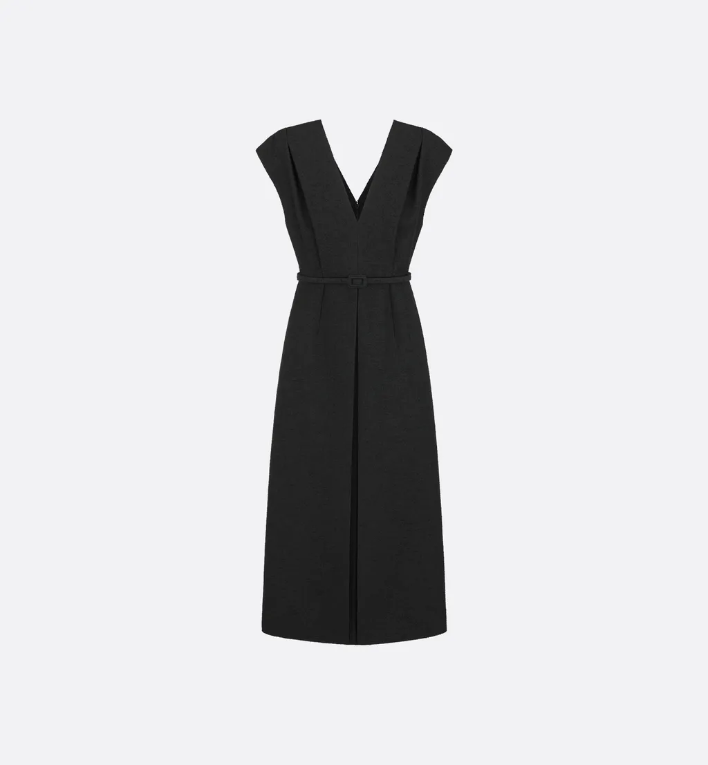Mid-Length Belted Dress