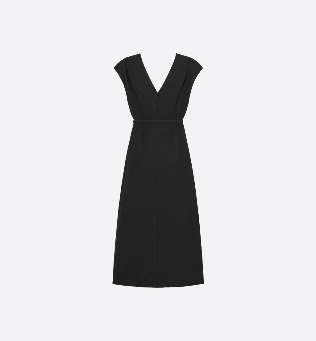 Mid-Length Belted Dress