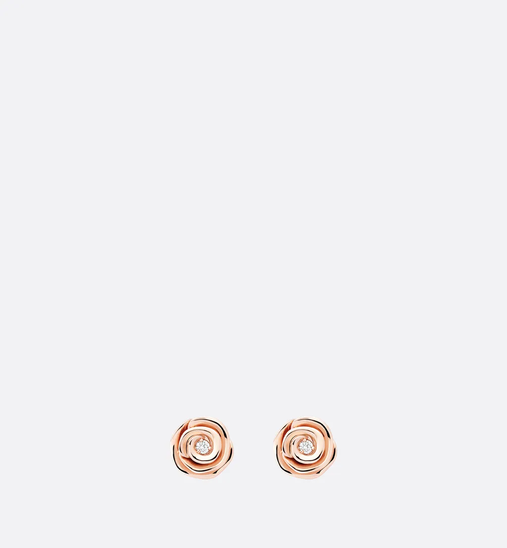 Small Rose Dior Couture Earrings