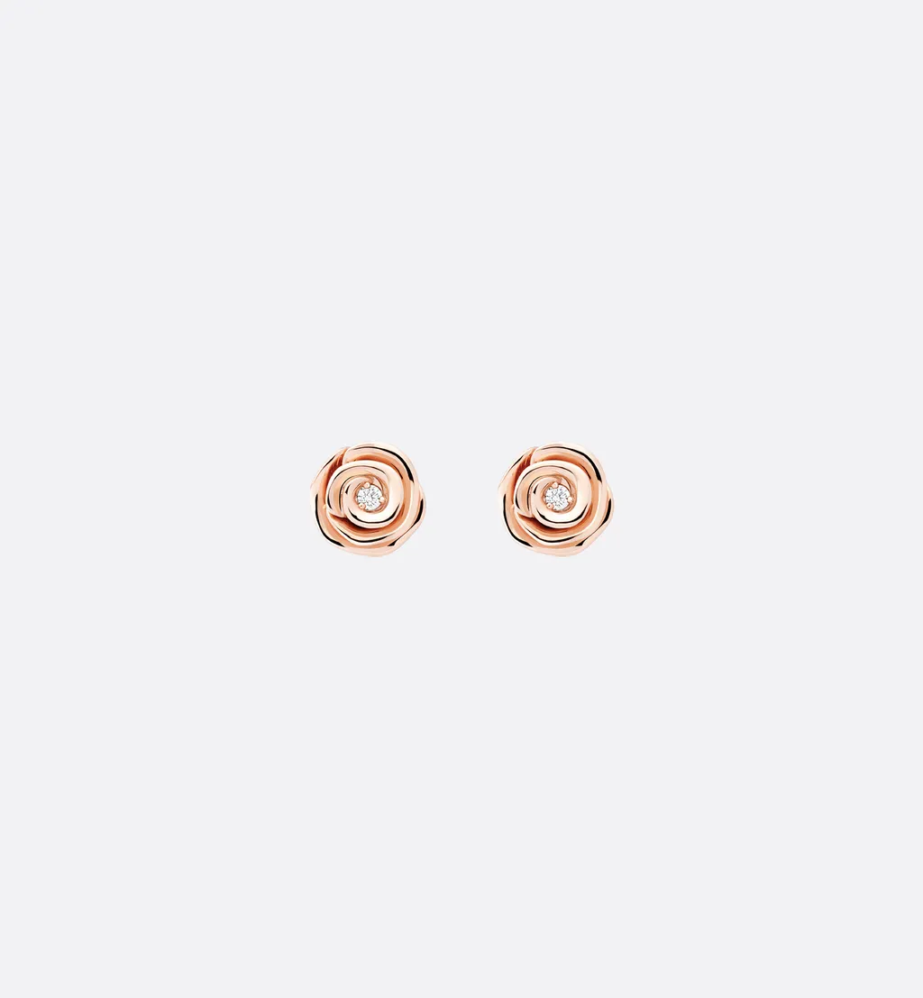 Small Rose Dior Couture Earrings
