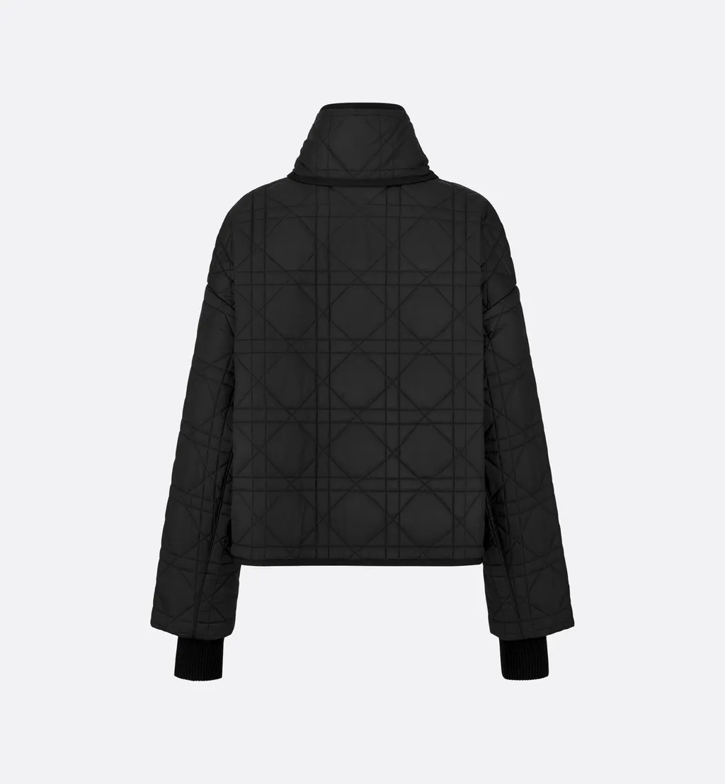 Macrocannage Coat With Scarf Collar