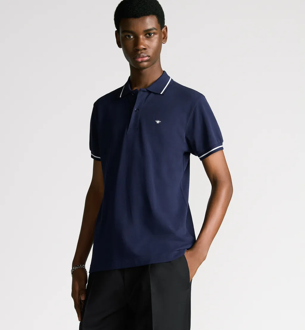 Polo Shirt With Bee Embroidery