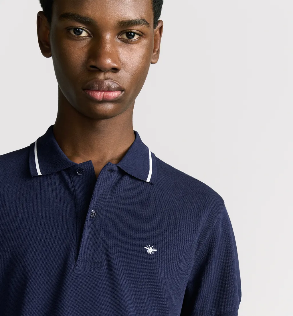 Polo Shirt With Bee Embroidery