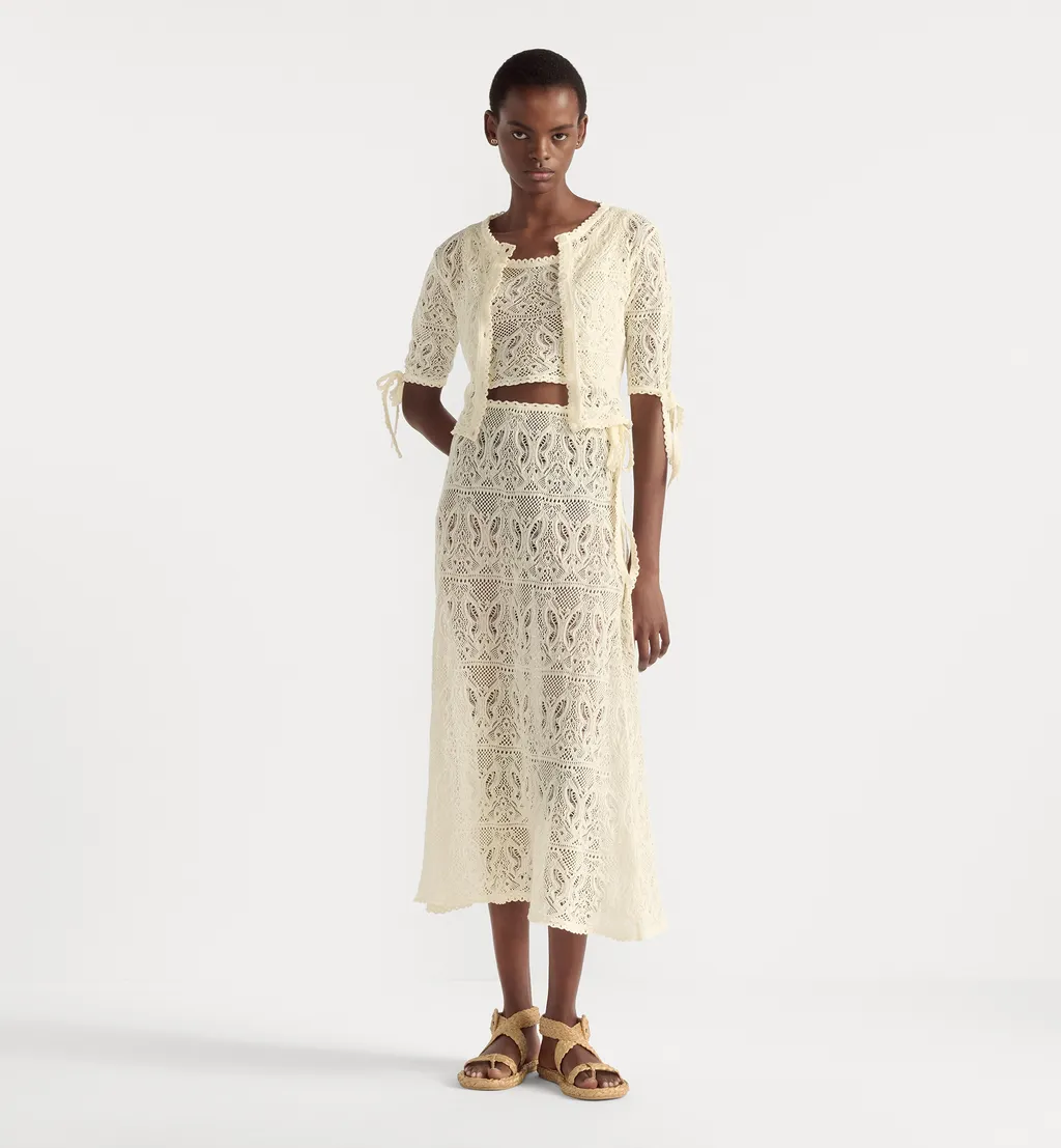 Dioriviera Mid-Length Flared Skirt