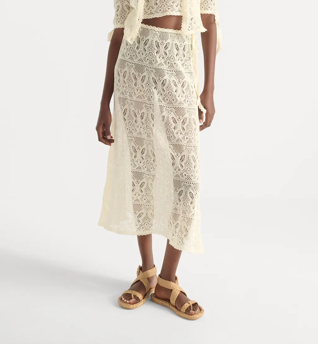 Dioriviera Mid-Length Flared Skirt