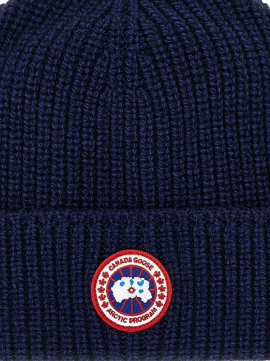 Canada Goose Logo Patch Knitted Beanie