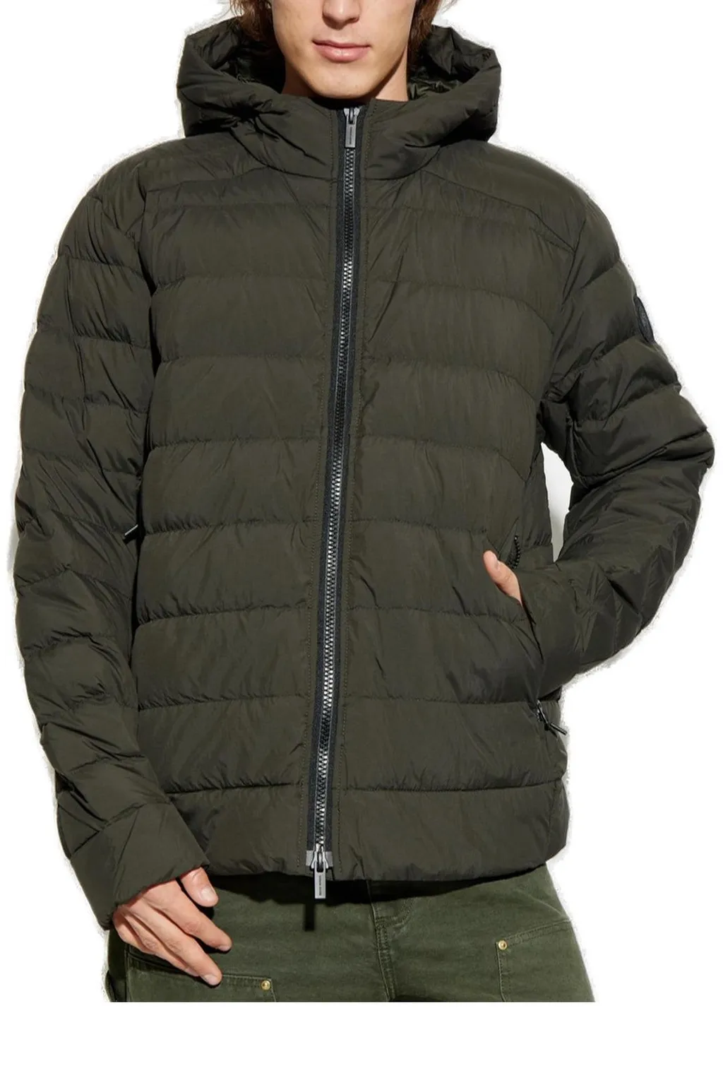 Canada Goose Crofton Logo Patch Puffer Jacket