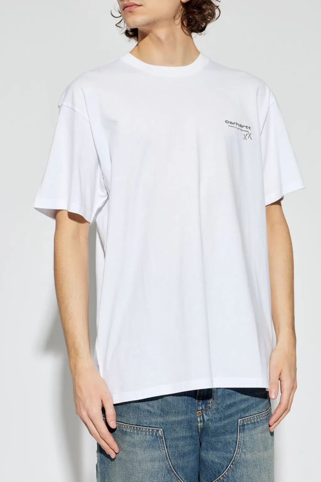 Carhartt Wip Logo Printed Crewneck T-Shirt