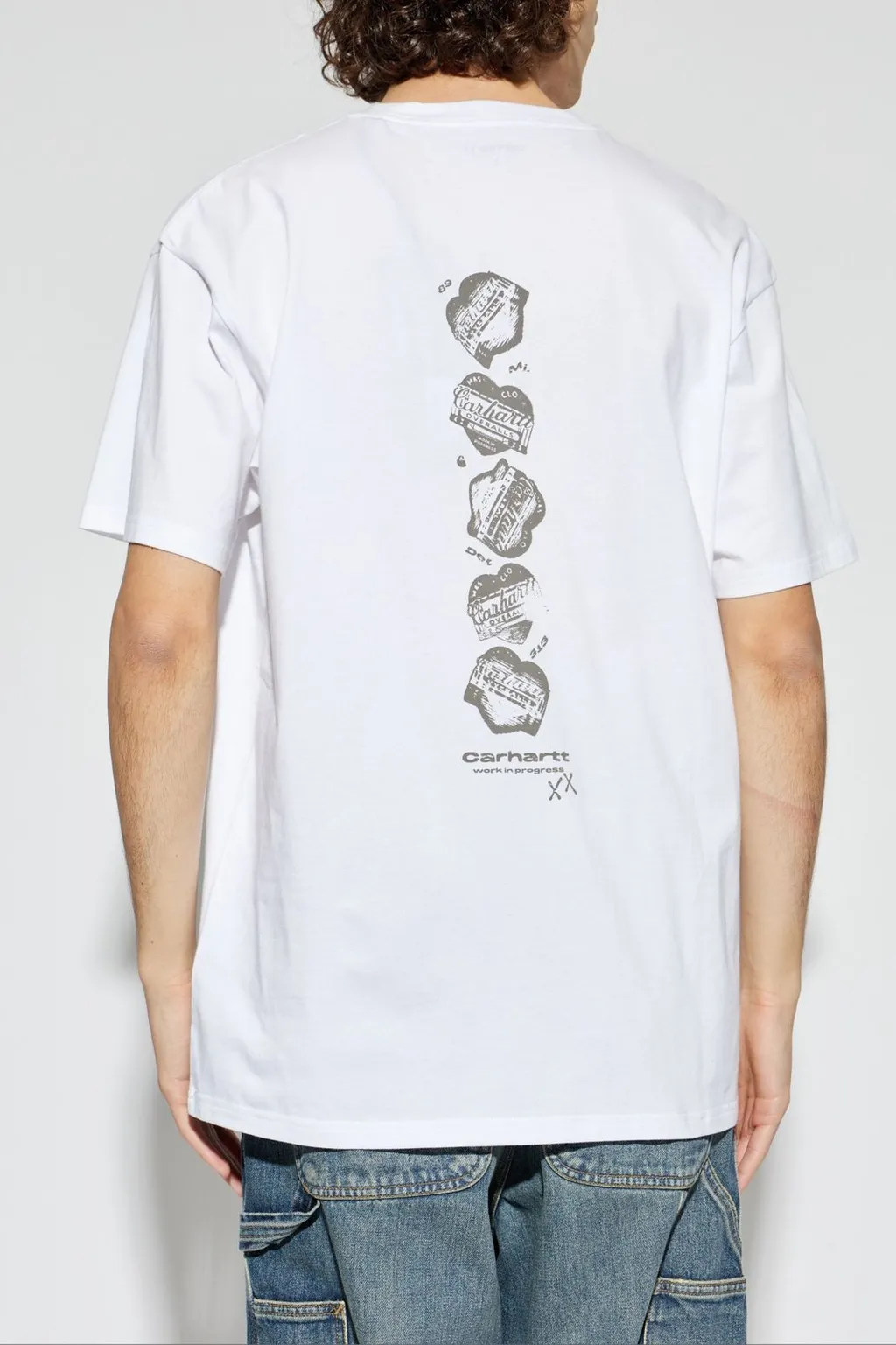 Carhartt Wip Logo Printed Crewneck T-Shirt