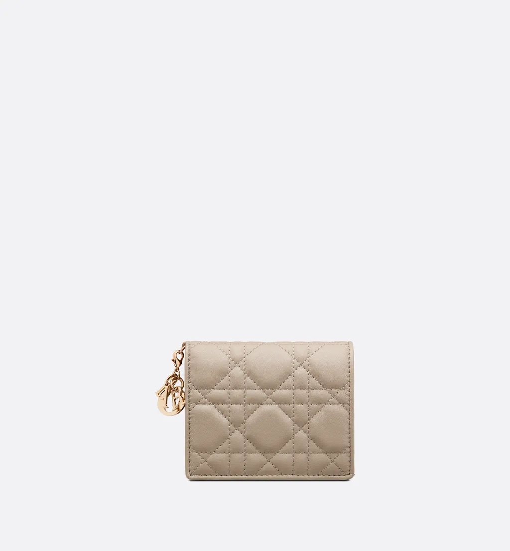Mini Lady Dior Gardenia Wallet