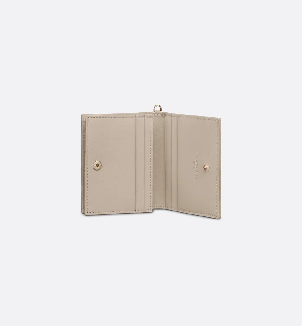 Mini Lady Dior Gardenia Wallet