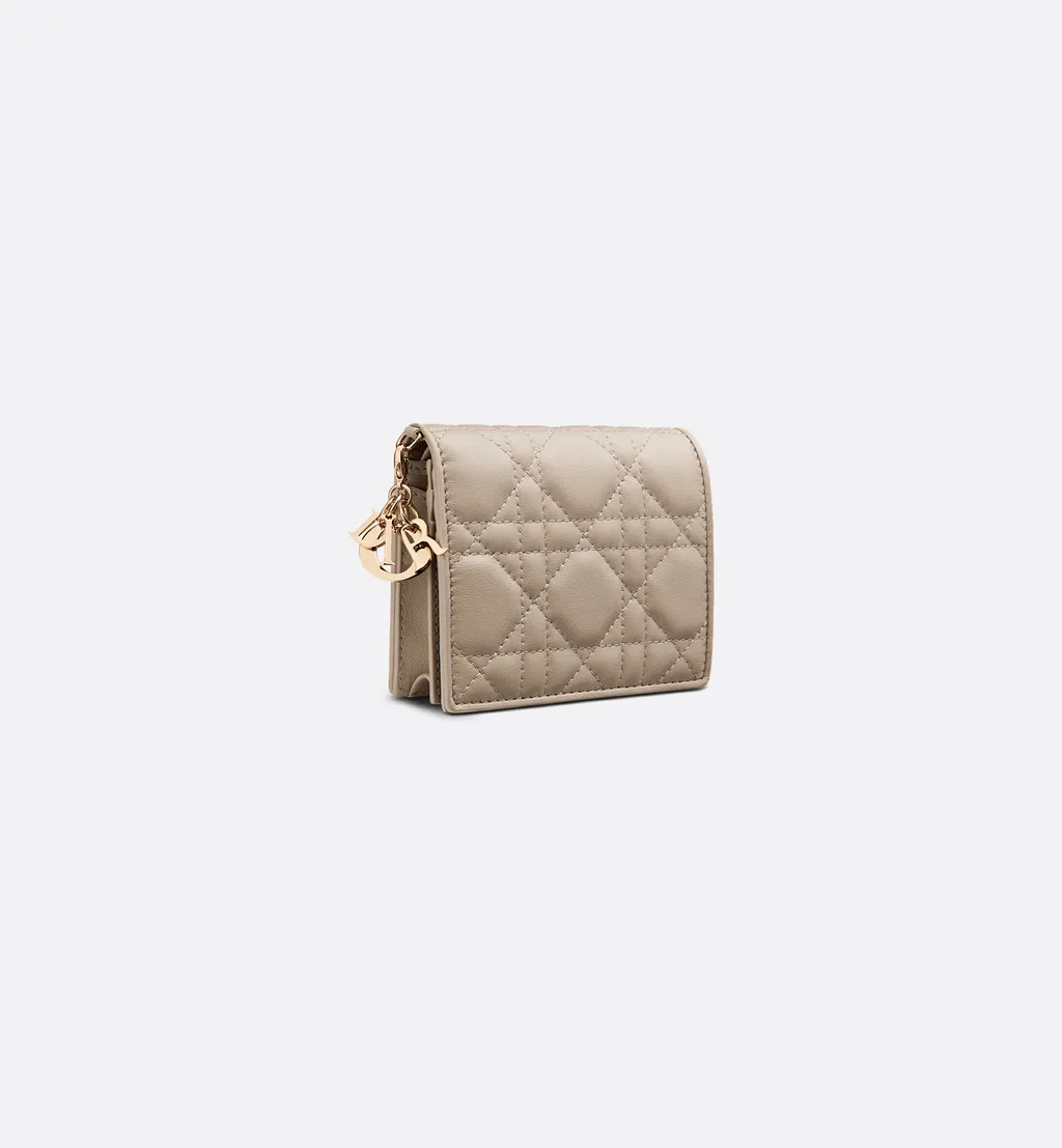 Mini Lady Dior Gardenia Wallet