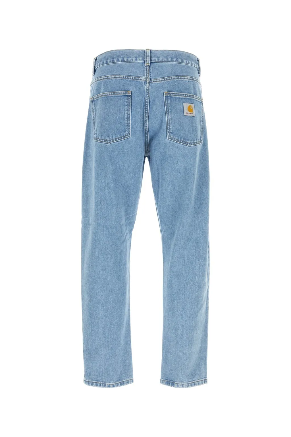 Carhartt Wip Newel Logo-Patch Straight-Leg Jeans