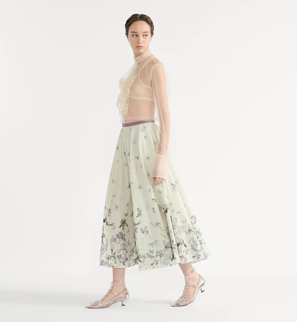 Mid-Length Flared Skirt