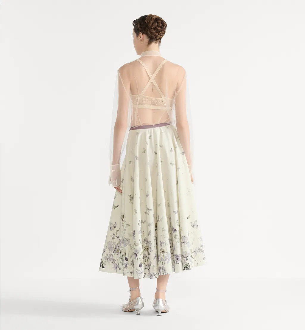 Mid-Length Flared Skirt