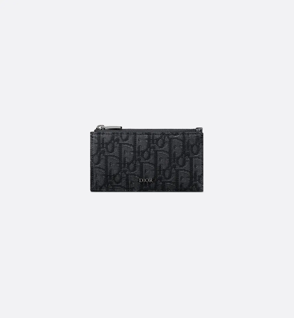 Zipped Card Holder With Split Ring