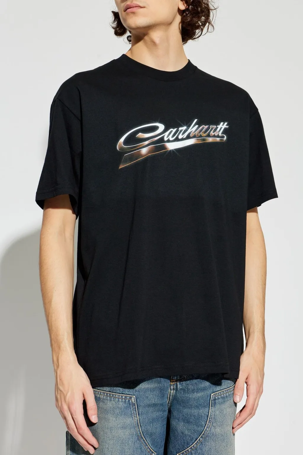 Carhartt Wip Logo Printed Crewneck T-Shirt