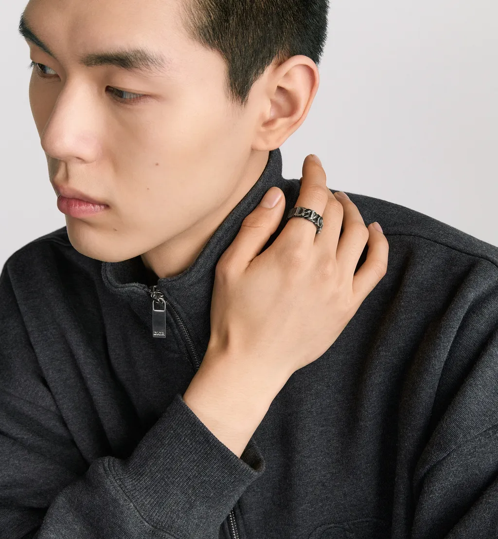 Dior Contrast Chain Link Ring