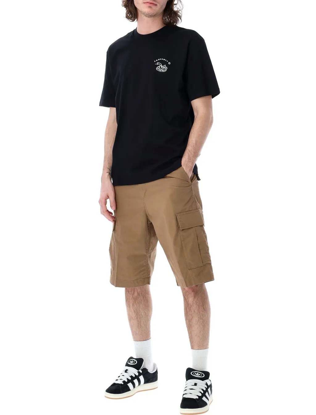 Carhartt Wip Logo Patch Cargo Shorts