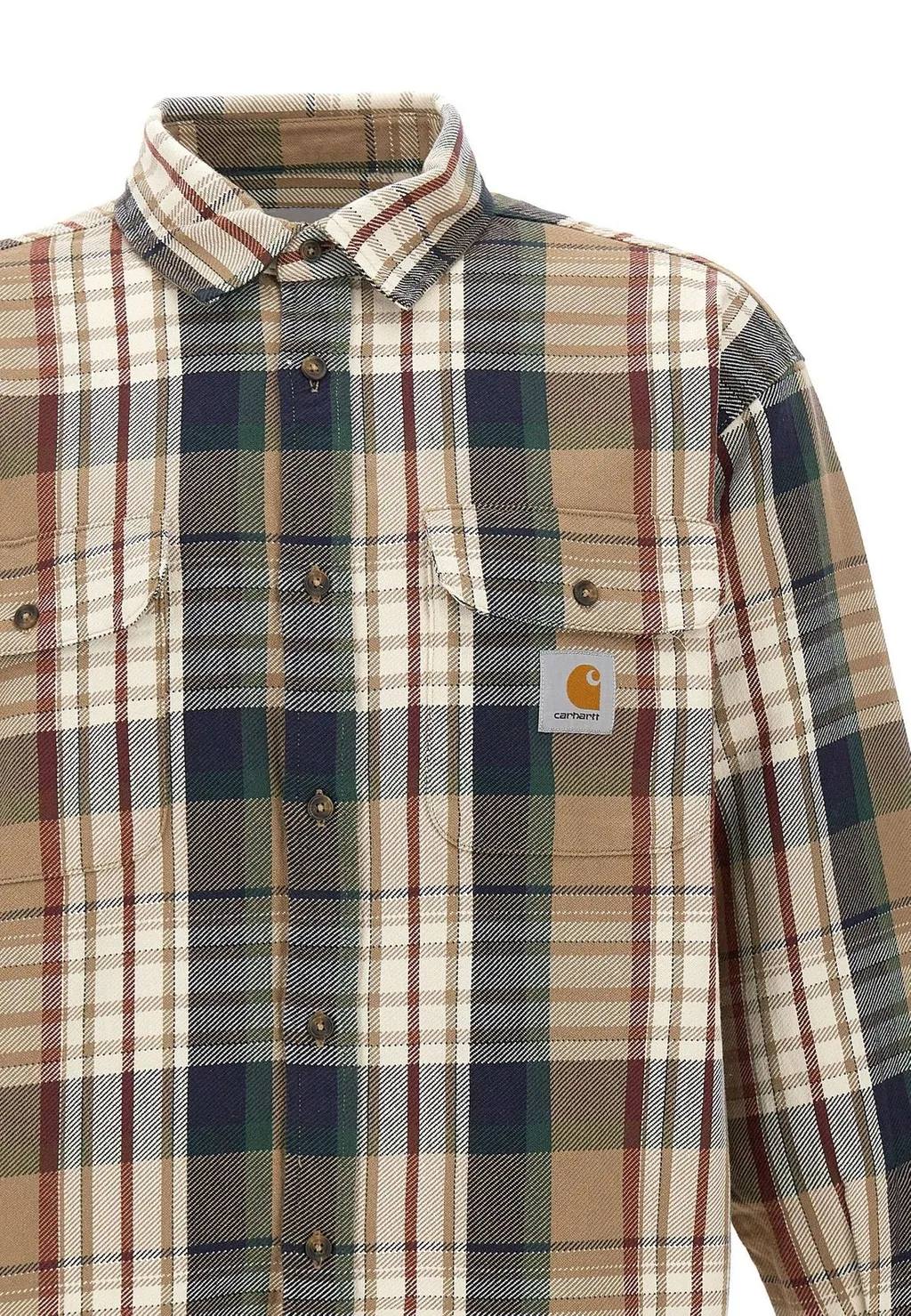 Carhartt Wip Logo Patch Checked Shirt