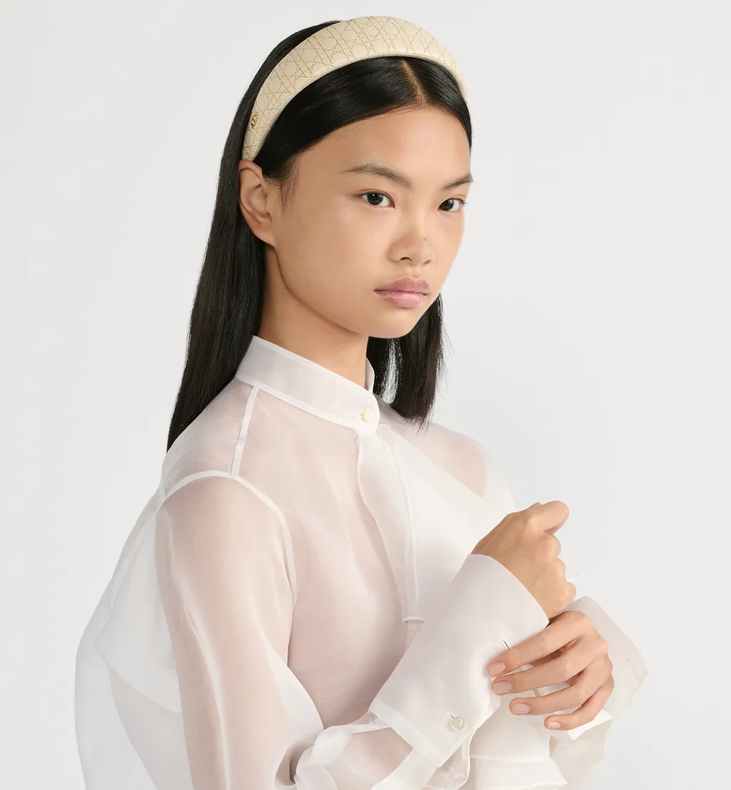 Wide Cannage Dior Band Headband