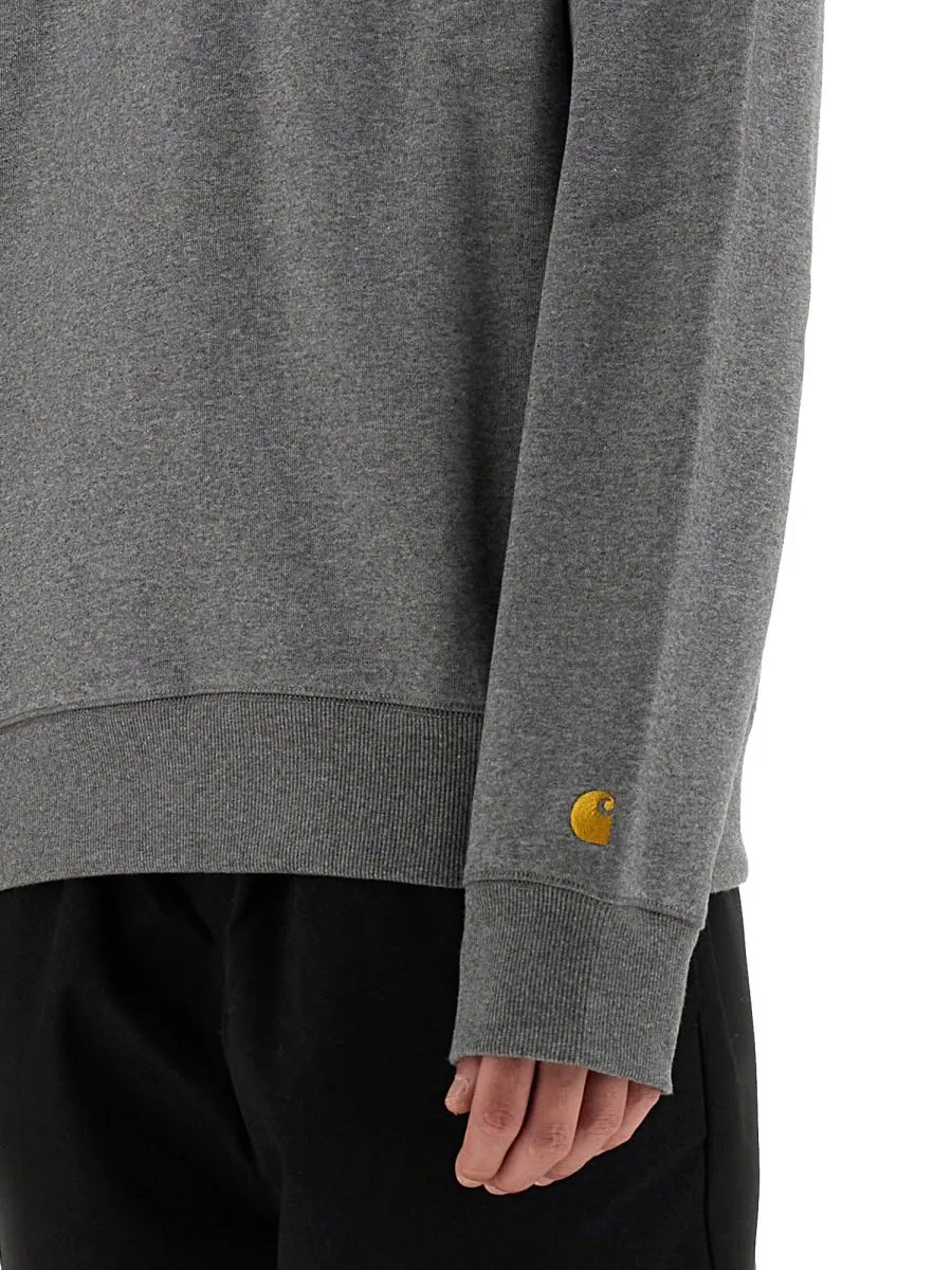 Carhartt Wip Chase Logo-Embroidered Crewneck Sweatshirt