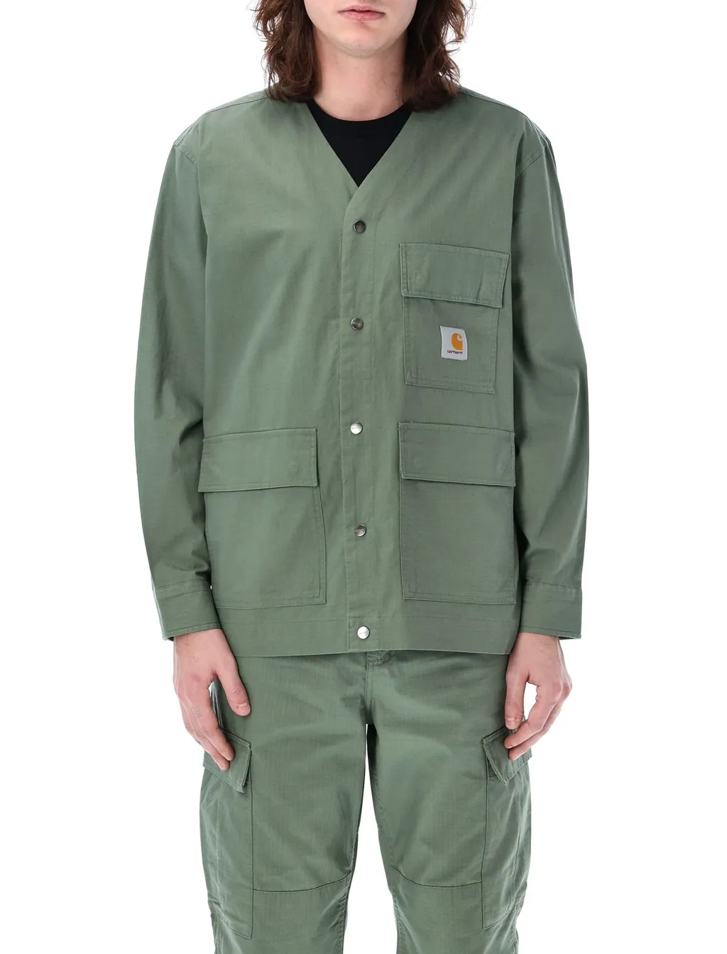 Carhartt Wip Logo Patch V-Neck Shirt