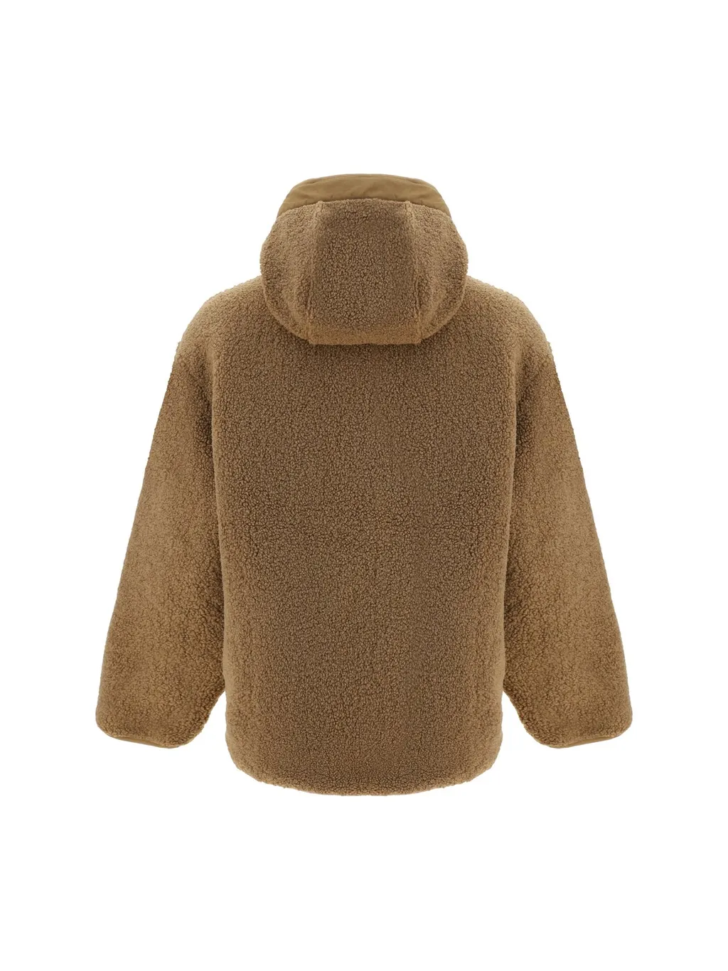 Carhartt Wip Hooded Logo Patch Fleece-Texture Jacket